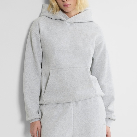 Aritzia color white Cozy Fleece Boyfriend Zip Hoodie - Picture 5 of 7